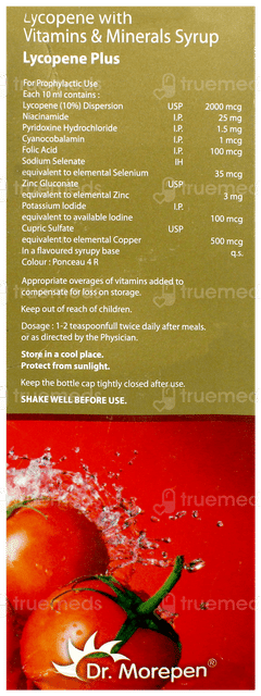 Lycopene Plus Rose Flavour Syrup 200Ml